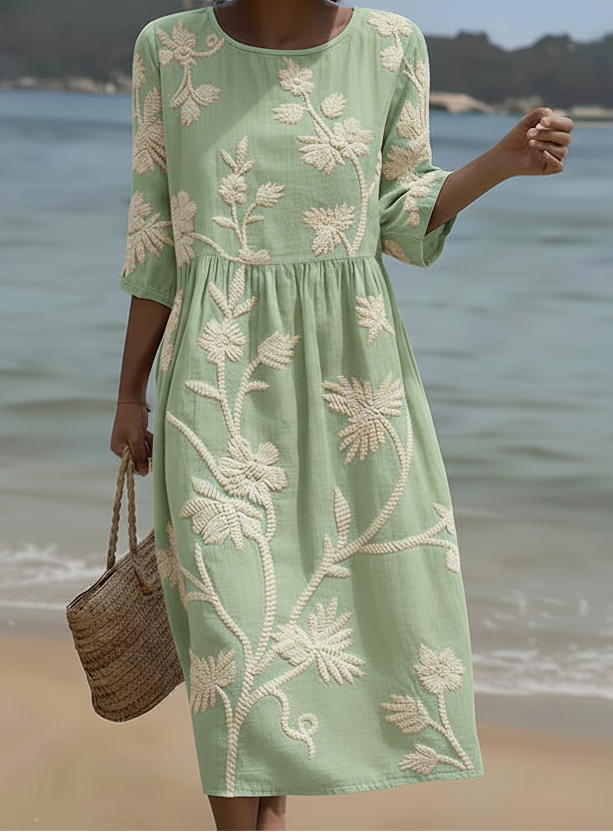 Monaco-Luxe™ | La Paige — Robe Florale Aérienne