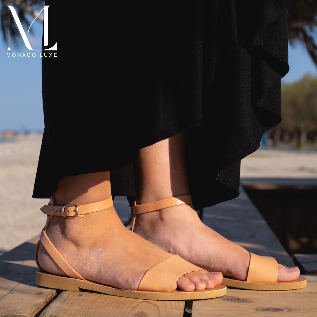 Ischys | Monaco-Luxe™ - Sandales en cuir à brides pour femme