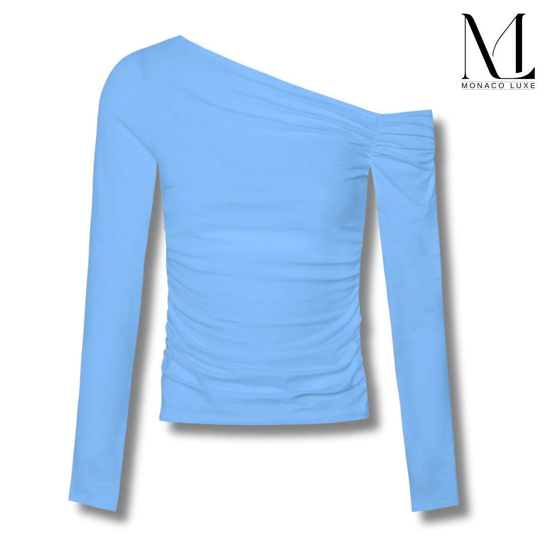 Monaco-Luxe™ | Top froncé à épaules dénudées