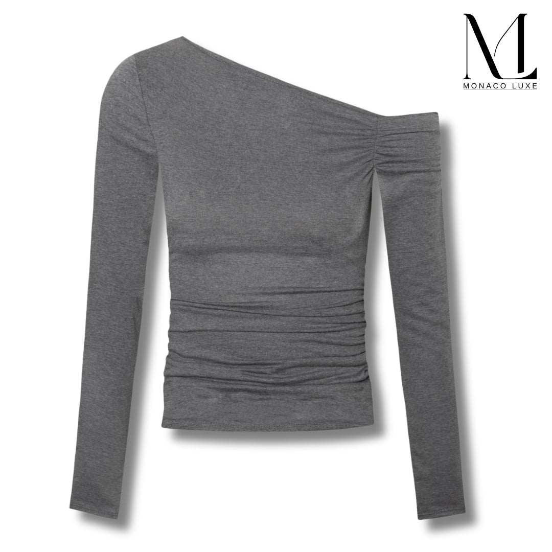 Monaco-Luxe™ | Top froncé à épaules dénudées