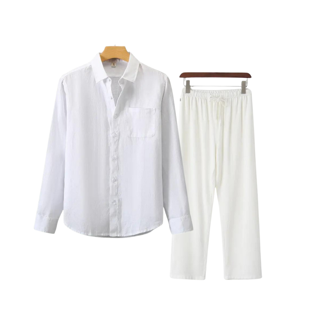 Monaco-Luxe™ | Le Lin — Ensemble Chemise & Pantalon