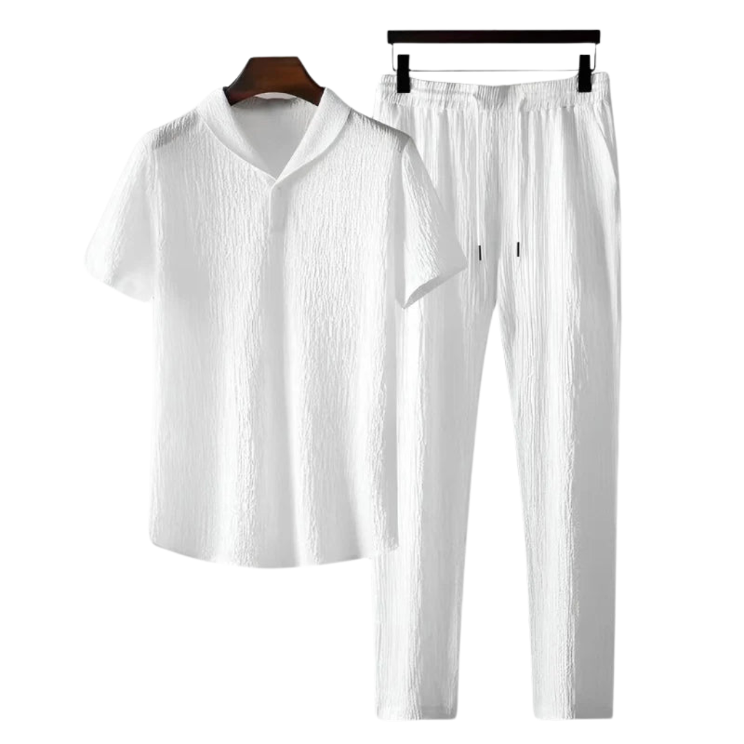 Monaco-Luxe™ | Le Coton — Ensemble Polo & Pantalon