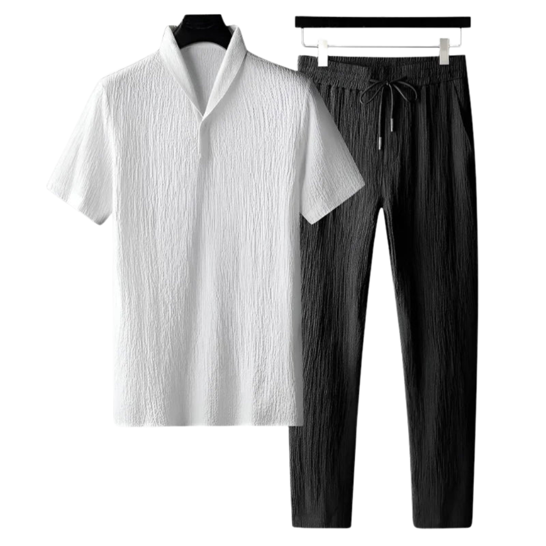 Monaco-Luxe™ | Le Coton — Ensemble Polo & Pantalon