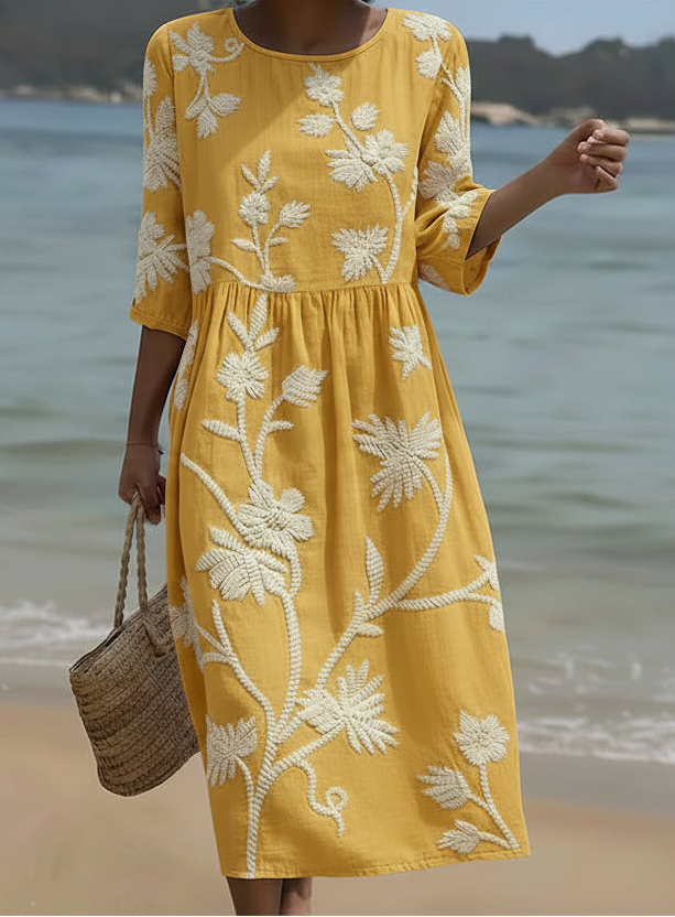 Monaco-Luxe™ | La Lauren — Robe Florale Chic