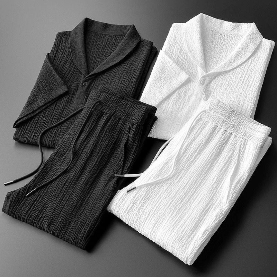 Monaco-Luxe™ | Le Coton — Ensemble Polo & Pantalon