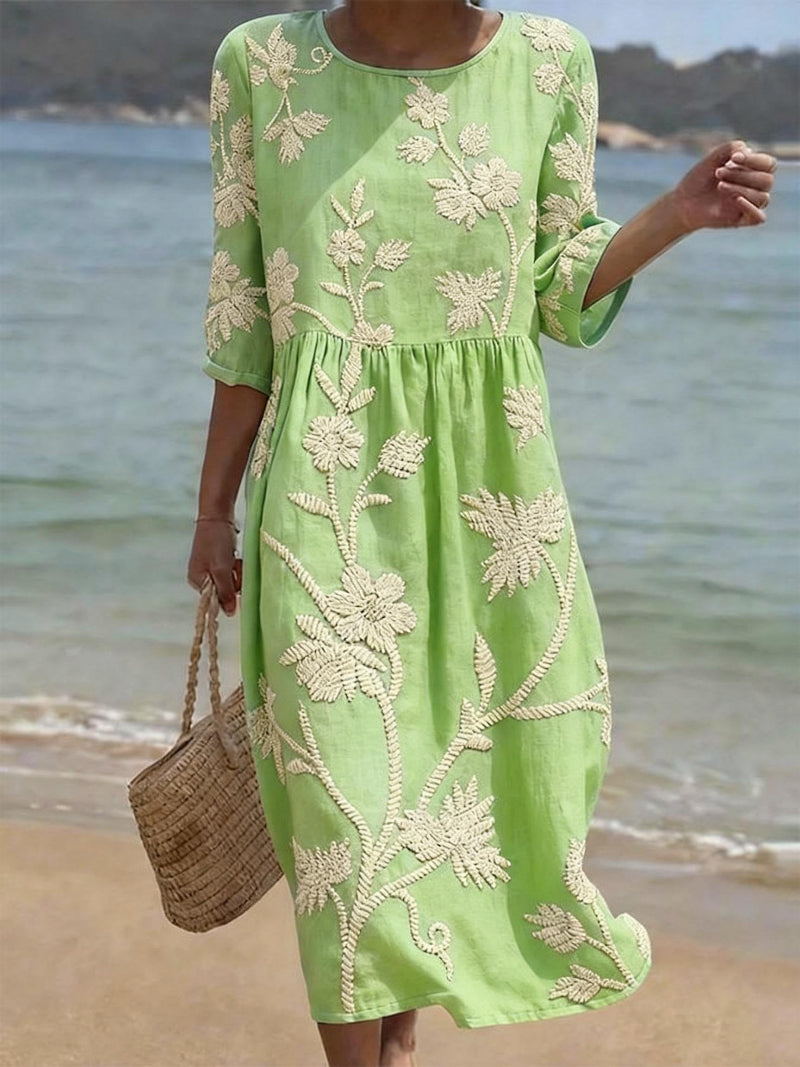 Monaco-Luxe™ | La Brise — Robe Fleurie d'Été